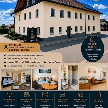 Appartement Haus Am Goldsteig - Zentral, Ruhig Stadtnah - Anbindung - Biergarten Und Pizzeria Direkt Vor Der Tuer